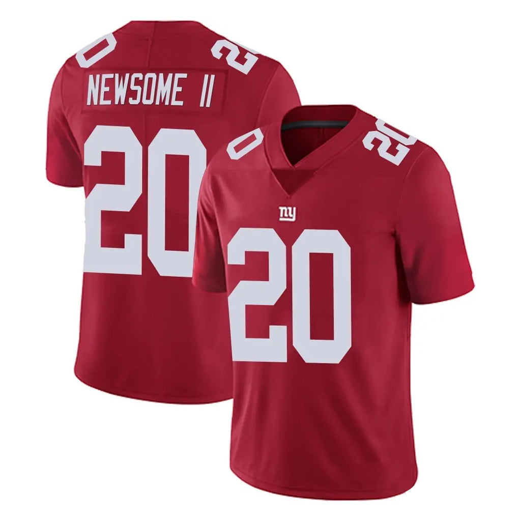Punc NY.Giants #20 Greg Newsome II Player Red Limited Vapor Untouchable Home Game Stitched Jerseys