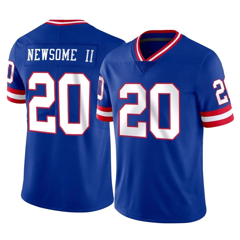 Punc NY.Giants #20 Greg Newsome II Player Royal Classic Vapor Home Game Stitched Jerseys