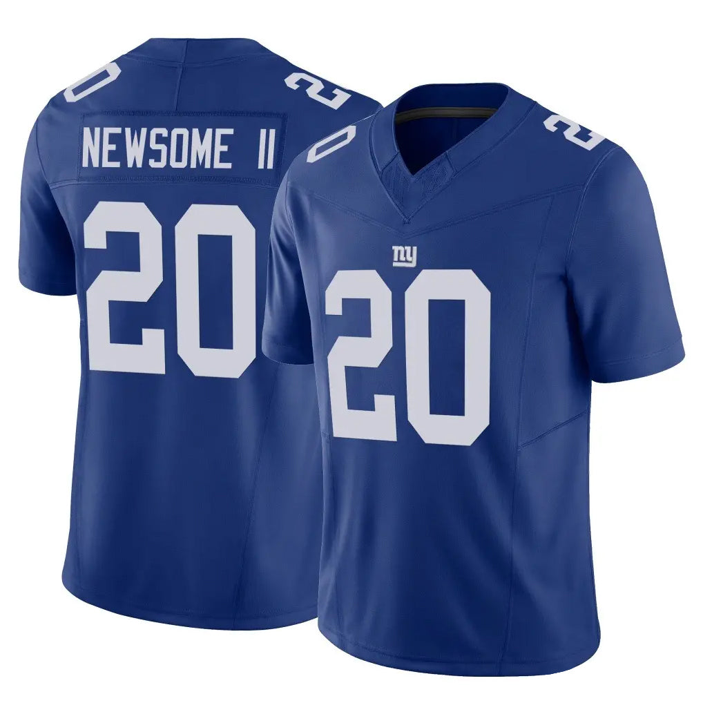 Punc NY.Giants #20 Greg Newsome II Player Royal Limited Vapor F.U.S.E. Home Game Stitched Jerseys