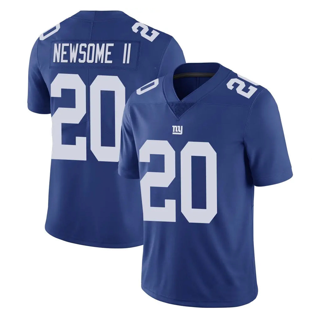 Punc NY.Giants #20 Greg Newsome II Player Royal Limited Vapor Untouchable Home Game Stitched Jerseys