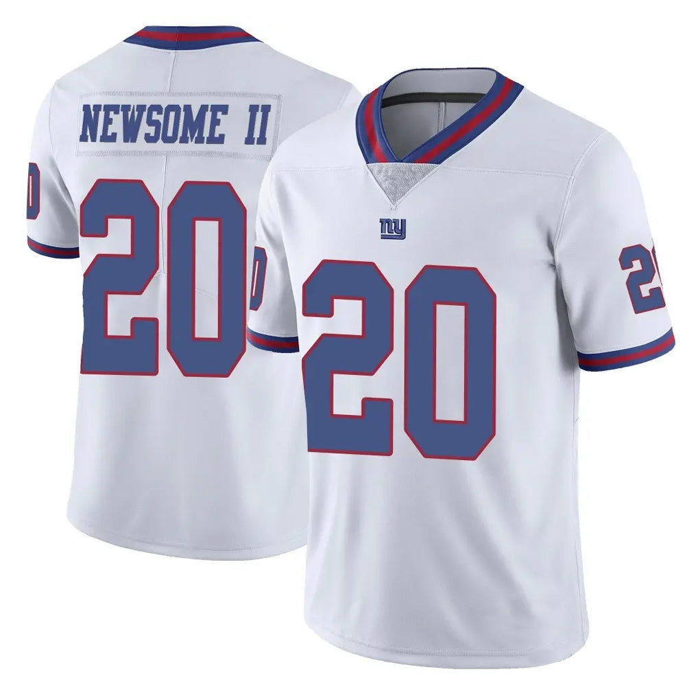 Punc NY.Giants #20 Greg Newsome II Player White Color Rush Home Game Stitched Jerseys