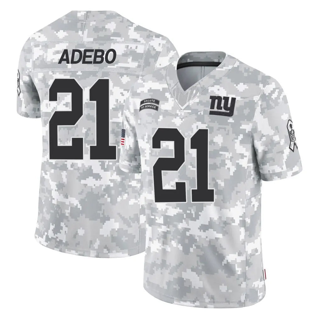 Punc NY.Giants #21 Paulson Adebo Player Arctic Camo Salute To Service Limited Game Stitched Jerseys