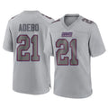 Punc NY.Giants #21 Paulson Adebo Player Gray Atmosphere Fashion Limited Game Stitched Jerseys