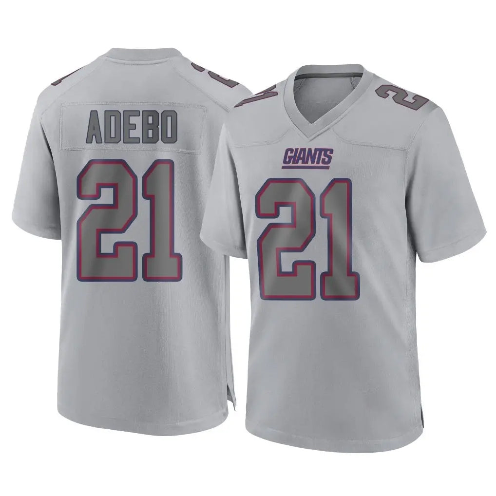 Punc NY.Giants #21 Paulson Adebo Player Gray Atmosphere Fashion Limited Game Stitched Jerseys