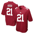 Punc NY.Giants #21 Paulson Adebo Player Red Home Game Stitched Jerseys
