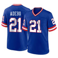 Punc NY.Giants #21 Paulson Adebo Player Royal Classic Home Game Stitched Jerseys