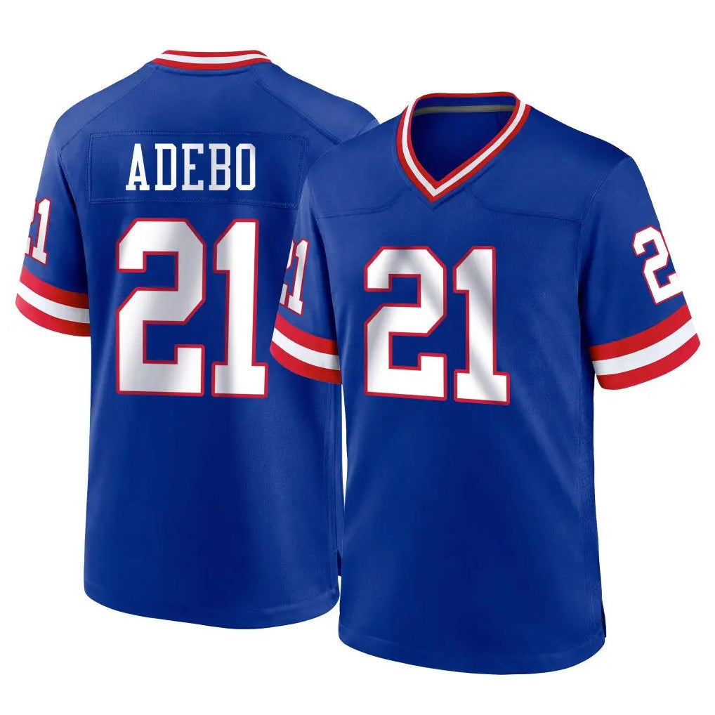 Punc NY.Giants #21 Paulson Adebo Player Royal Classic Home Game Stitched Jerseys