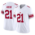 Punc NY.Giants #21 Paulson Adebo Player White Limited Vapor F.U.S.E. Home Game Stitched Jerseys