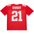 Punc NY.Giants #21 Tiki Barber Mitchell & Ness Red 2004 Legacy Replica Stitched Puhic Jersey