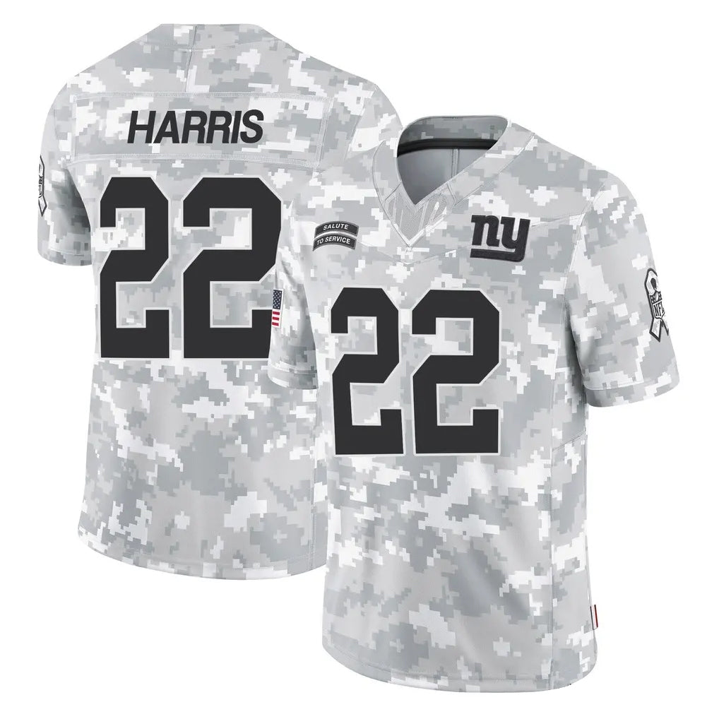 Punc NY.Giants #22 Najee Harris Player Arctic Camo Salute To Service Limited Game Stitched Jerseys