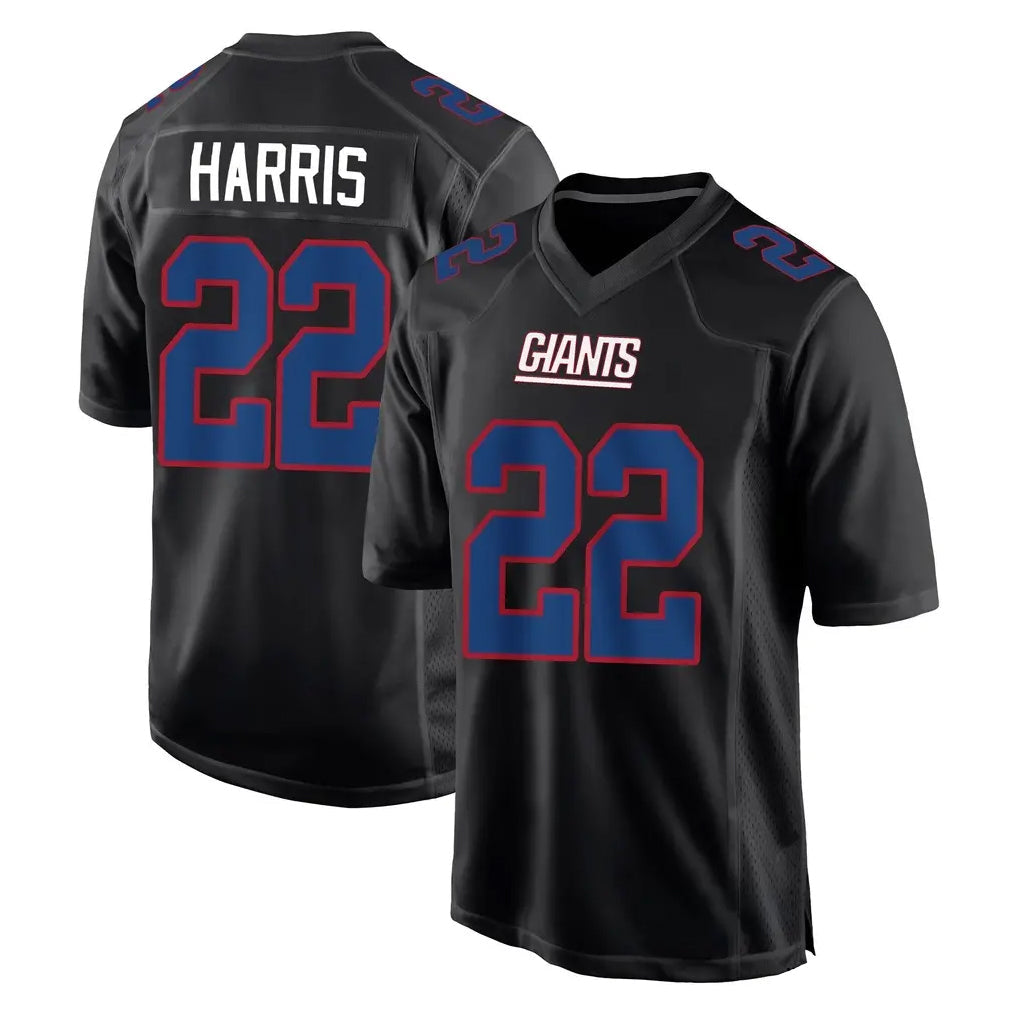 Punc NY.Giants #22 Najee Harris Player Carbon Fashion Limited Home Game Stitched Jerseys