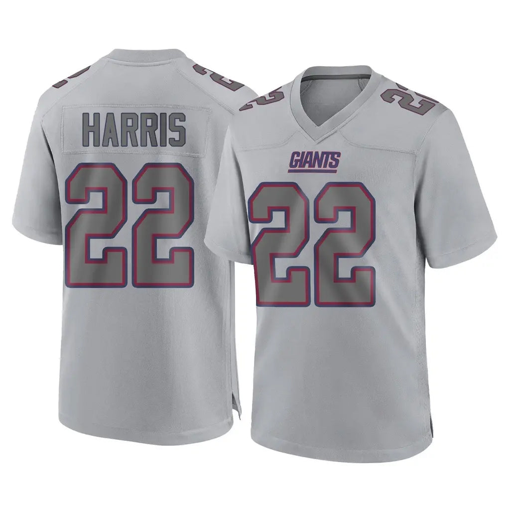 Punc NY.Giants #22 Najee Harris Player Gray Atmosphere Fashion Limited Game Stitched Jerseys