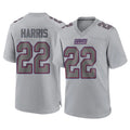 Punc NY.Giants #22 Najee Harris Player Gray Atmosphere Fashion Limited Game Stitched Jerseys