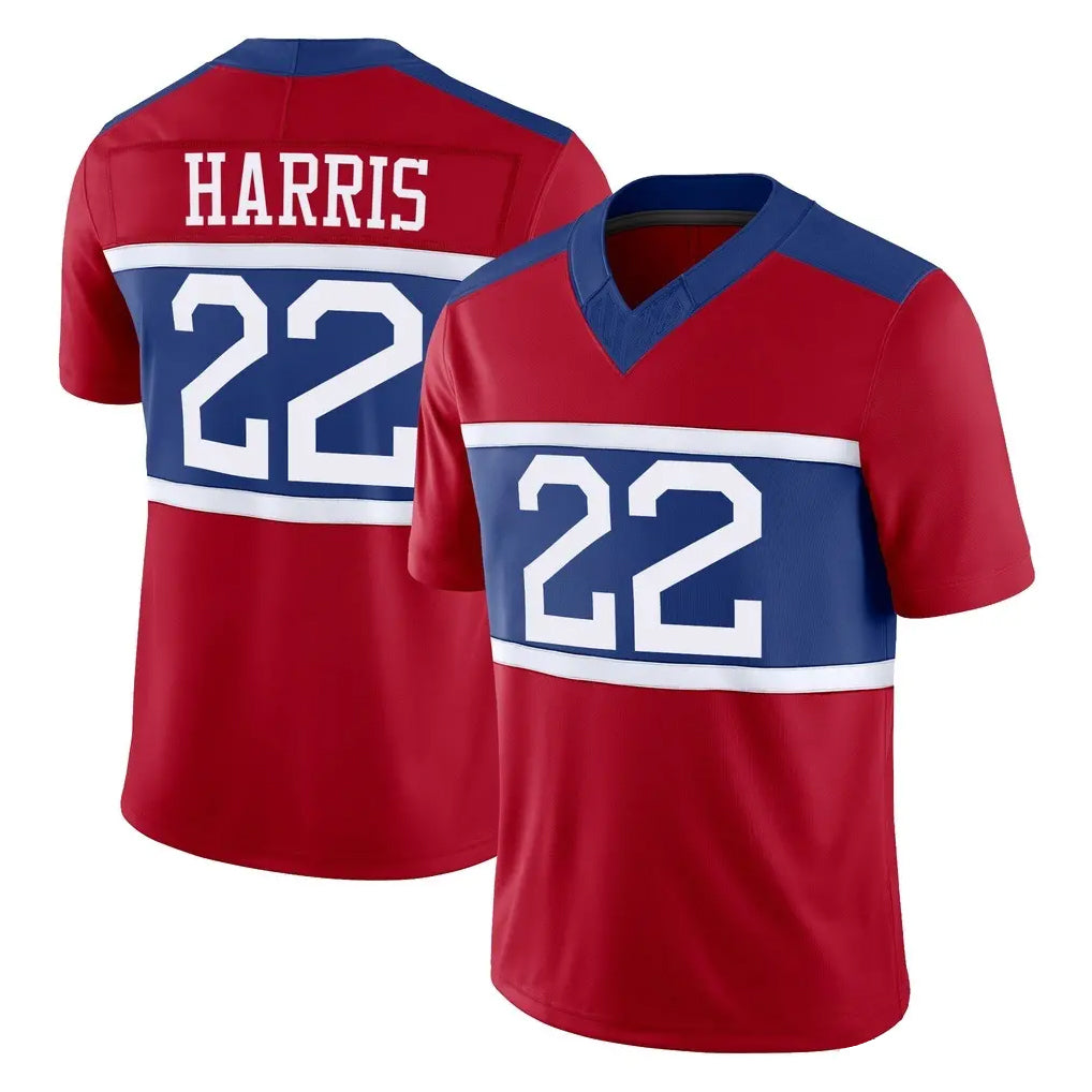 Punc NY.Giants #22 Najee Harris Player Red Century Vapor F.U.S.E. Home Game Stitched Jerseys