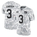 Punc NY.Giants #3 Abdul Carter Player Arctic Camo Salute To Service Limited Game Stitched Jerseys