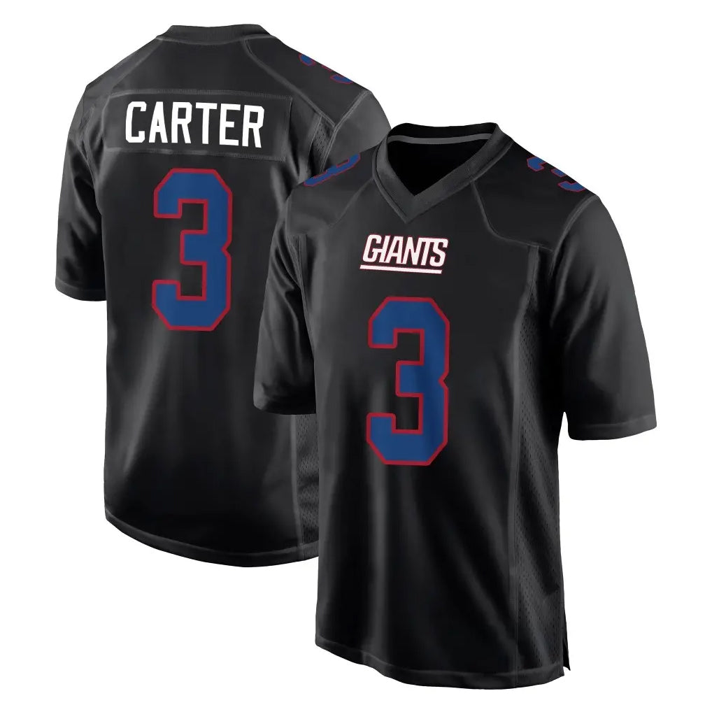 Punc NY.Giants #3 Abdul Carter Player Carbon Fashion Limited Home Game Stitched Jerseys