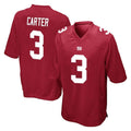 Punc NY.Giants #3 Abdul Carter Player Red Home Game Stitched Jerseys
