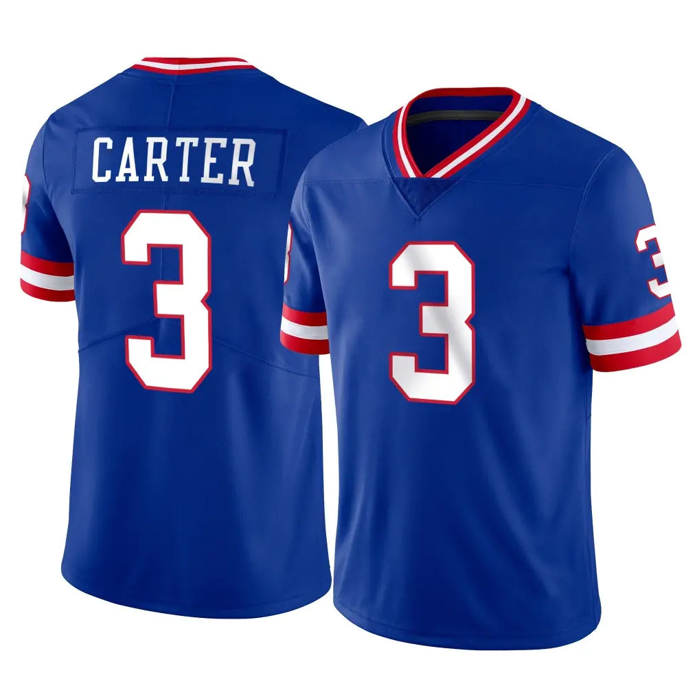 Punc NY.Giants #3 Abdul Carter Player Royal Classic Vapor Home Game Stitched Jerseys