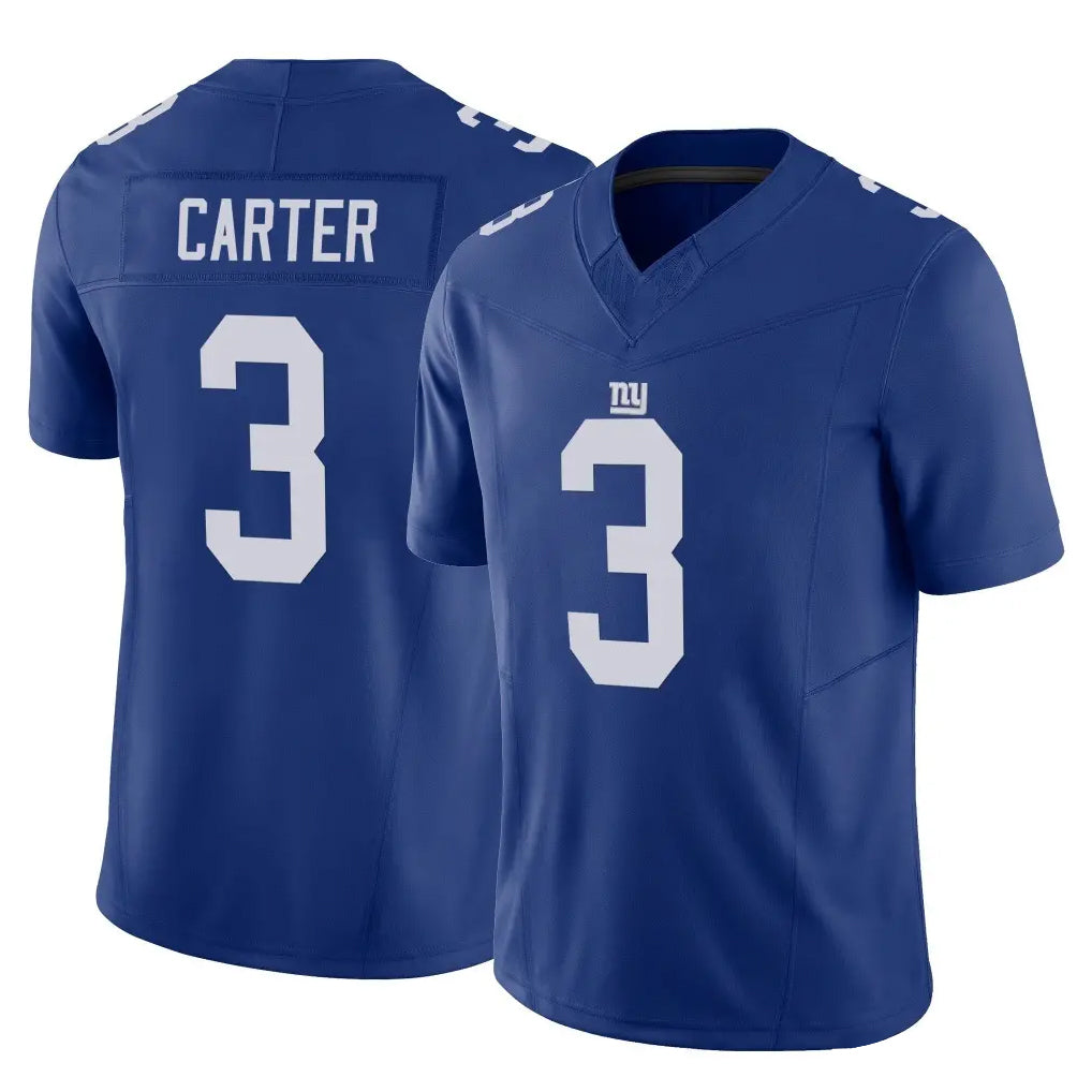 Punc NY.Giants #3 Abdul Carter Player Royal Limited Vapor F.U.S.E. Home Game Stitched Jerseys