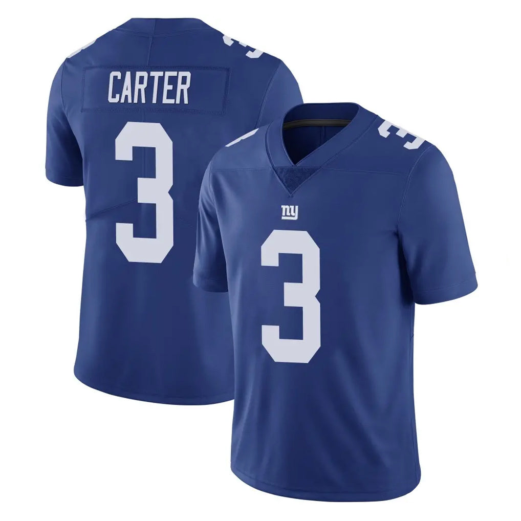 Punc NY.Giants #3 Abdul Carter Player Royal Limited Vapor Untouchable Home Game Stitched Jerseys