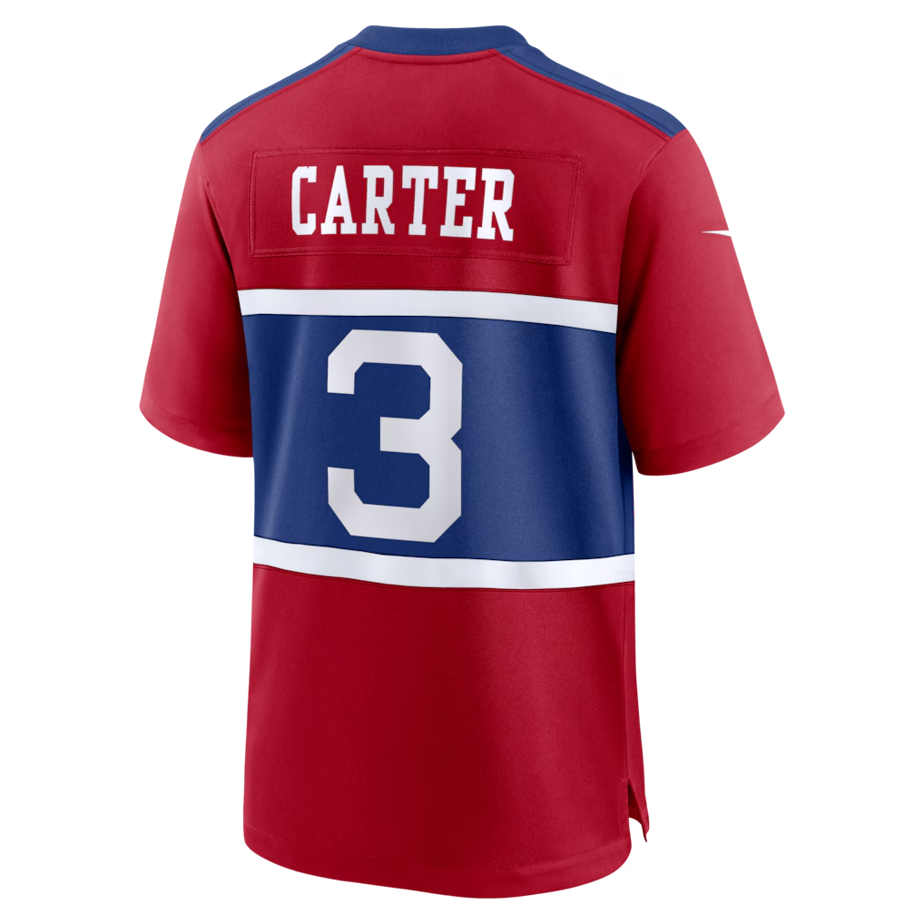 Punc NY.Giants #3 Abdul Carter Red Alternate Game Stitched Jerseys