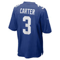 Punc NY.Giants #3 Abdul Carter Royal Team Game Stitched Jerseys