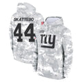 Punc NY.Giants #44 Cam Skattebo Player Arctic Camo Salute to Service Pullover Hoodies Limited Game Stitched Jerseys