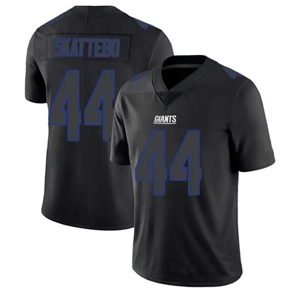 Punc NY.Giants #44 Cam Skattebo Player Limited Black Impact Stitched Jerseys