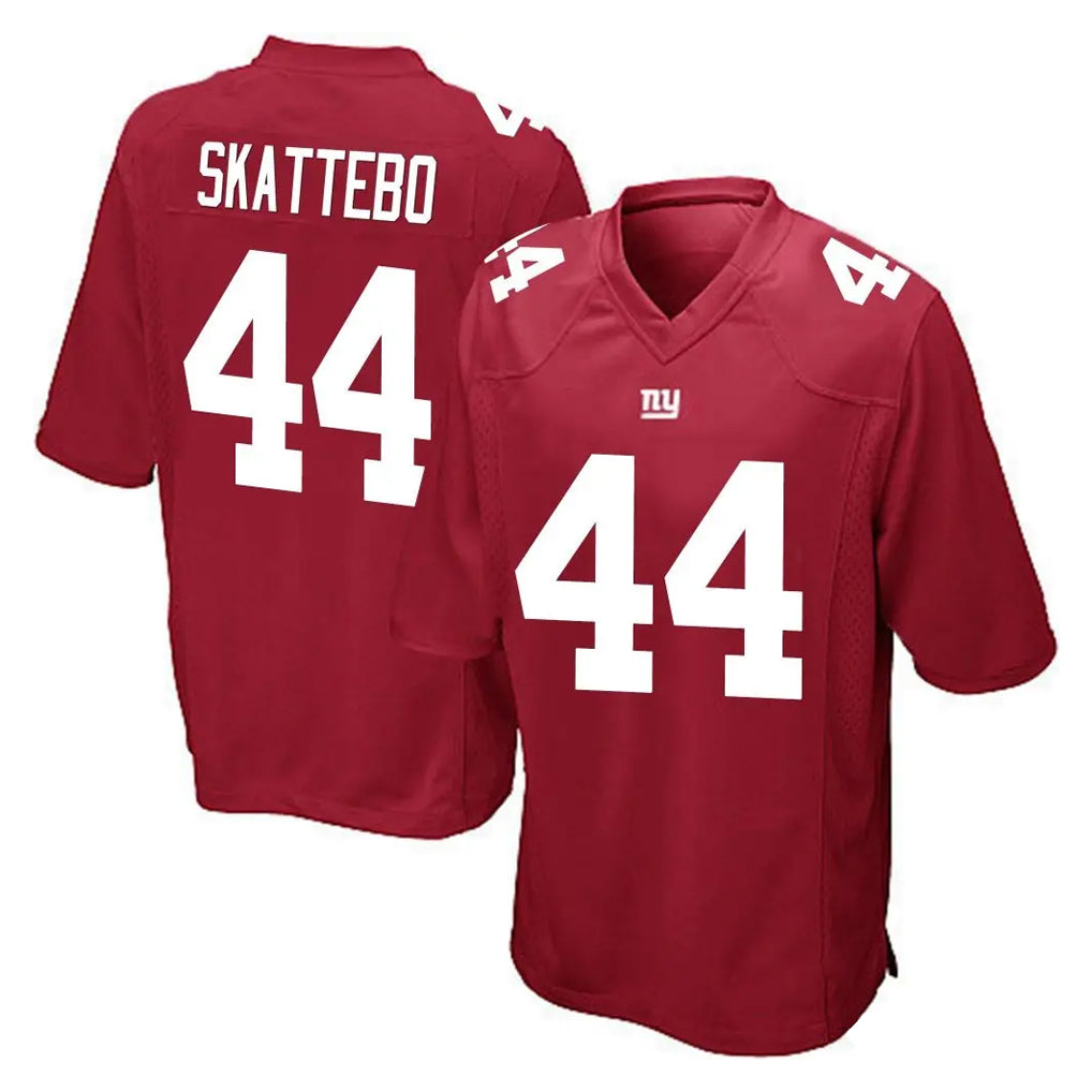 Punc NY.Giants #44 Cam Skattebo Player Red Home Game Stitched Jerseys