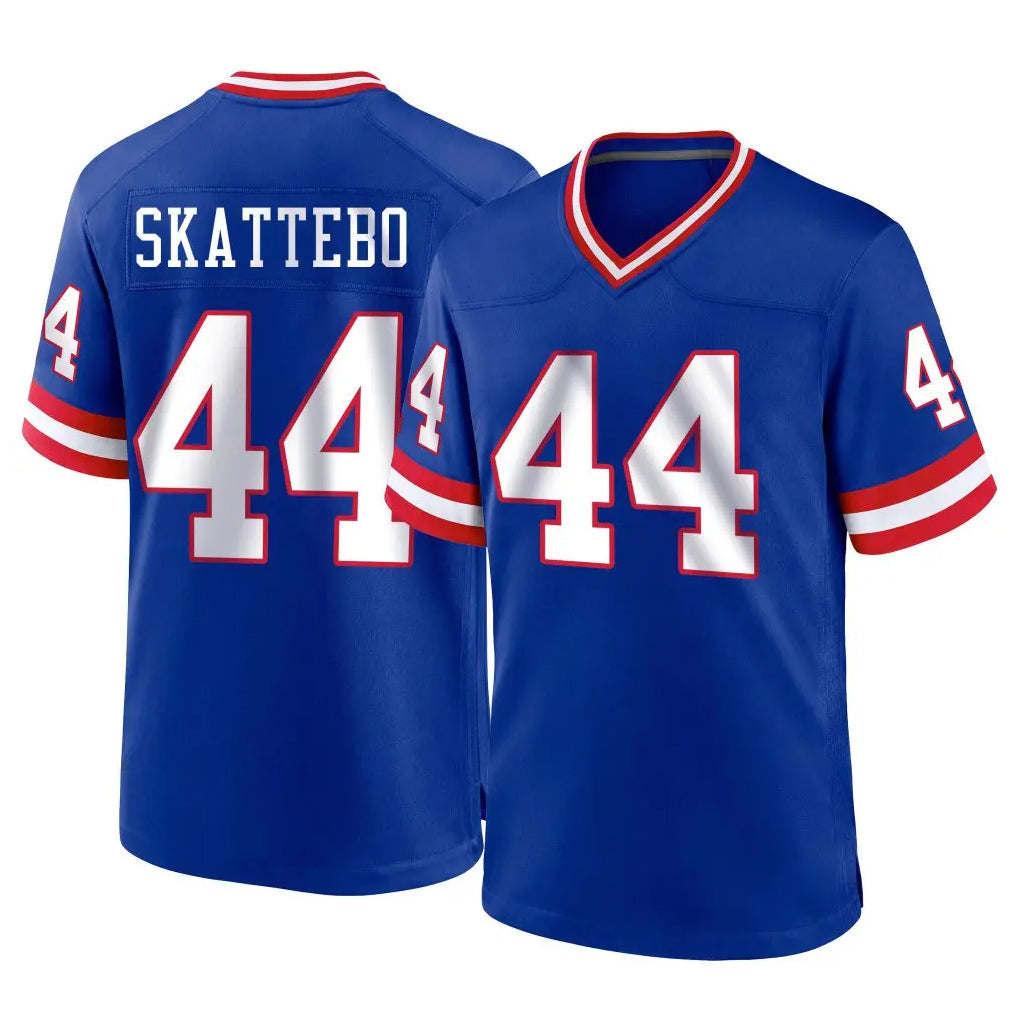 Punc NY.Giants #44 Cam Skattebo Player Royal Classic Home Game Stitched Jerseys