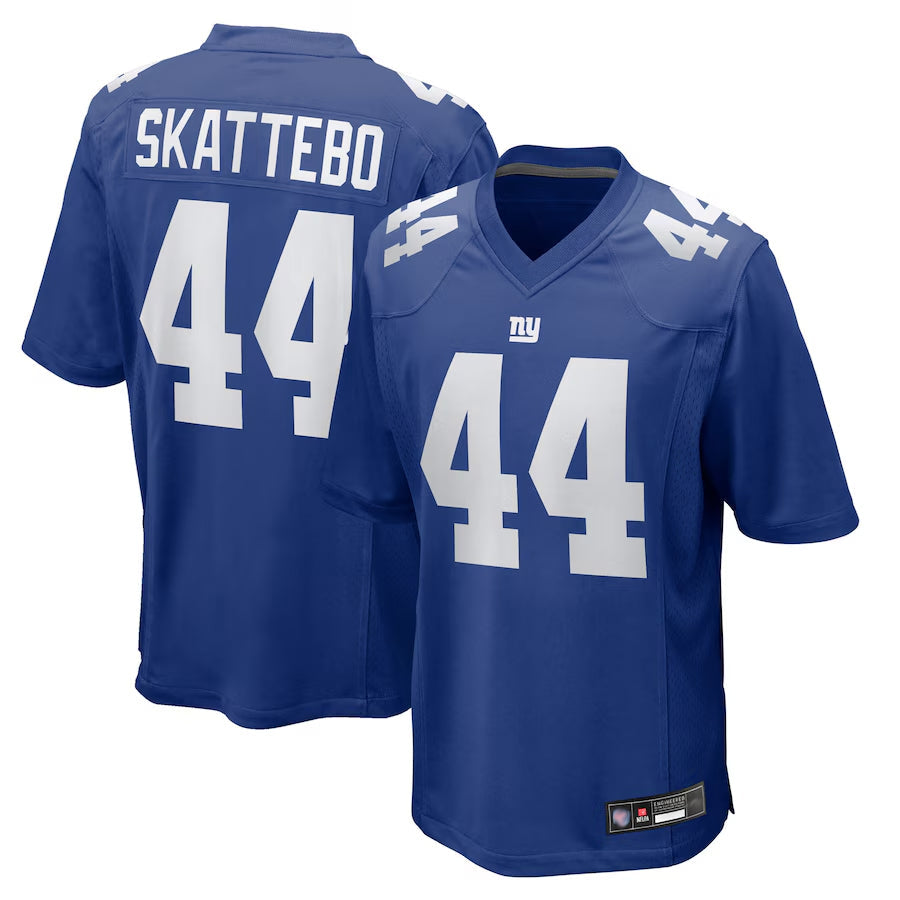 Punc NY.Giants #44 Cam Skattebo Player Royal Team Game Football Jerseys