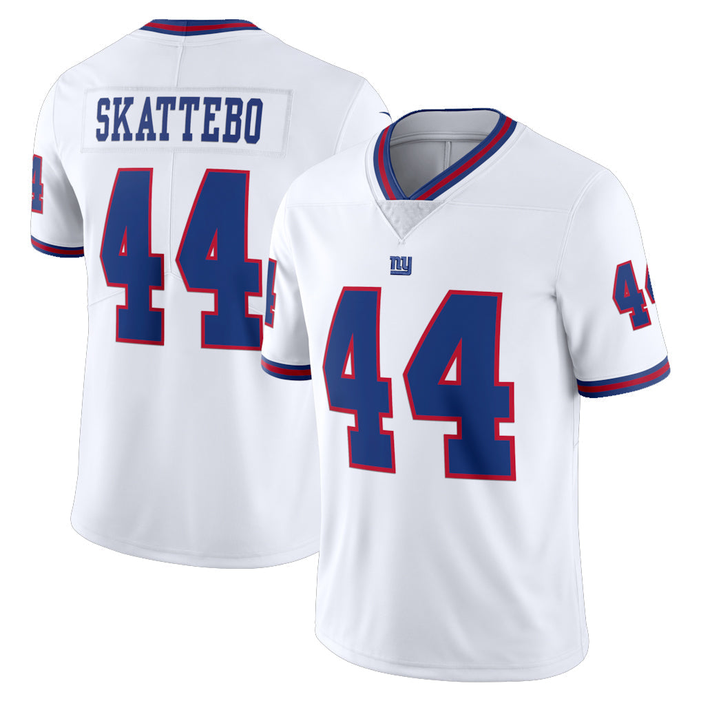 Punc NY.Giants #44 Cam Skattebo Player White Color Rush Home Game Stitched Jerseys