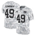 Punc NY.Giants #49 Tremaine Edmunds Player Arctic Camo Salute To Service Limited Game Stitched Jerseys