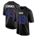 Punc NY.Giants #49 Tremaine Edmunds Player Carbon Fashion Limited Home Game Stitched Jerseys