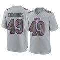 Punc NY.Giants #49 Tremaine Edmunds Player Gray Atmosphere Fashion Limited Game Stitched Jerseys