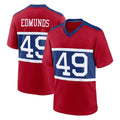 Punc NY.Giants #49 Tremaine Edmunds Player Red Century Home Game Stitched Jerseys