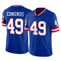 Punc NY.Giants #49 Tremaine Edmunds Player Royal Classic Vapor Home Game Stitched Jerseys