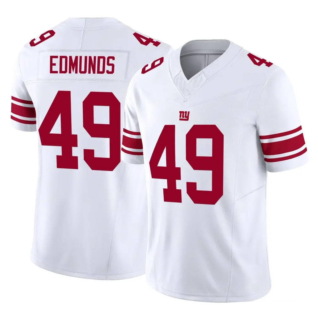 Punc NY.Giants #49 Tremaine Edmunds Player White Limited Vapor F.U.S.E. Home Game Stitched Jerseys