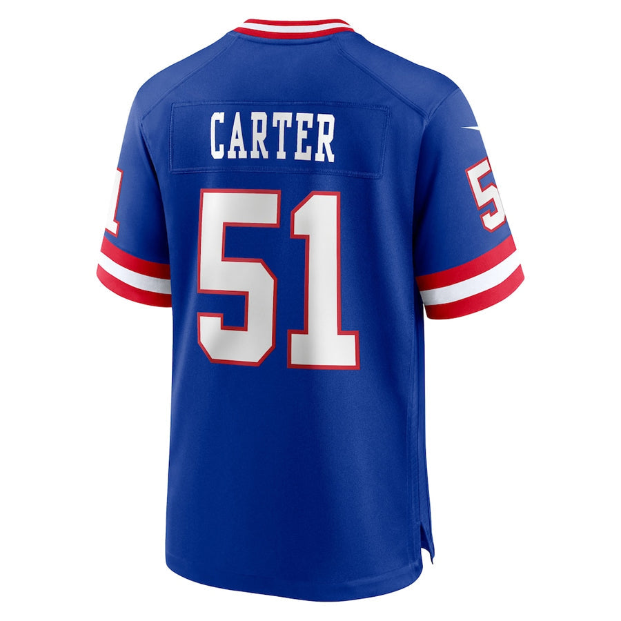 Punc NY.Giants #51 Abdul Carter Player Royal Home Game Stitched Jerseys