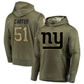 Punc NY.Giants #51 Abdul Carter Player Salute to Service Hoodies Stitched Jerseys