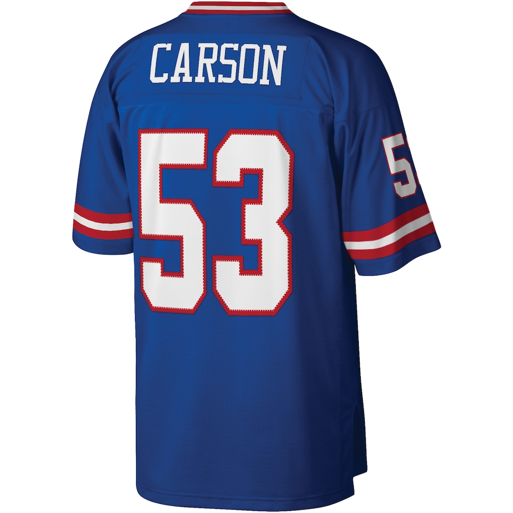 Punc NY.Giants #53 Harry Carson Mitchell & Ness Royal Legacy Replica Jersey