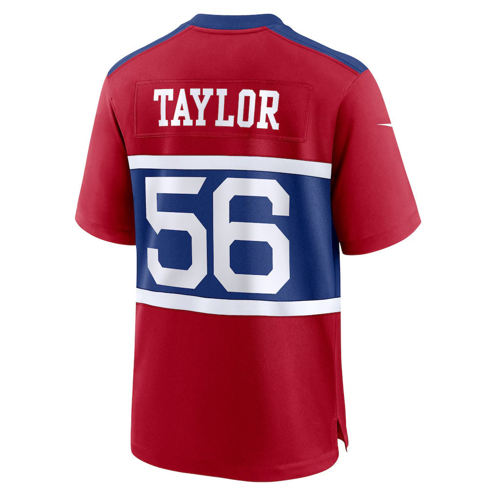 Punc NY.Giants #56 Lawrence Taylor Century Red Alternate Retired Player Game Stitched Jerseys