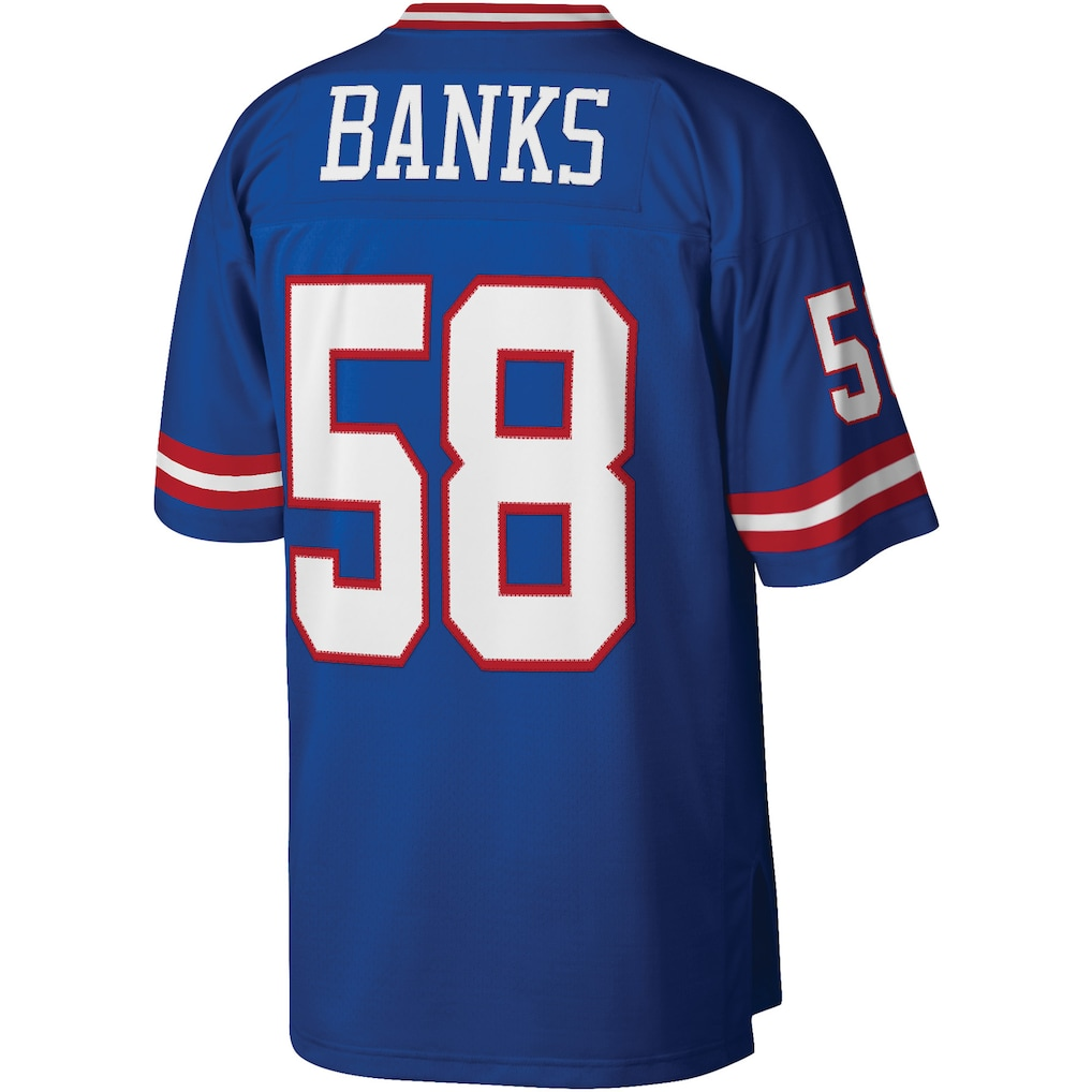 Punc NY.Giants #58 Carl Banks Mitchell & Ness Royal Legacy Replica Jersey