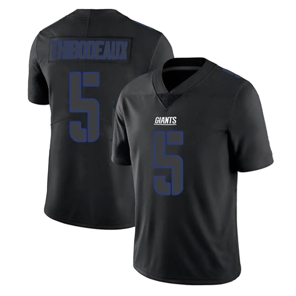 Punc NY.Giants #5 Kayvon Thibodeaux Player Black Impact Limited Home Game Stitched Jerseys