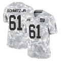 Punc NY.Giants #61 John Michael Schmitz Jr. Player Arctic Camo Salute To Service Limited Game Stitched Jerseys