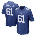 Punc NY.Giants #61 John Michael Schmitz Jr. Player Royal Home Game Stitched Jerseys