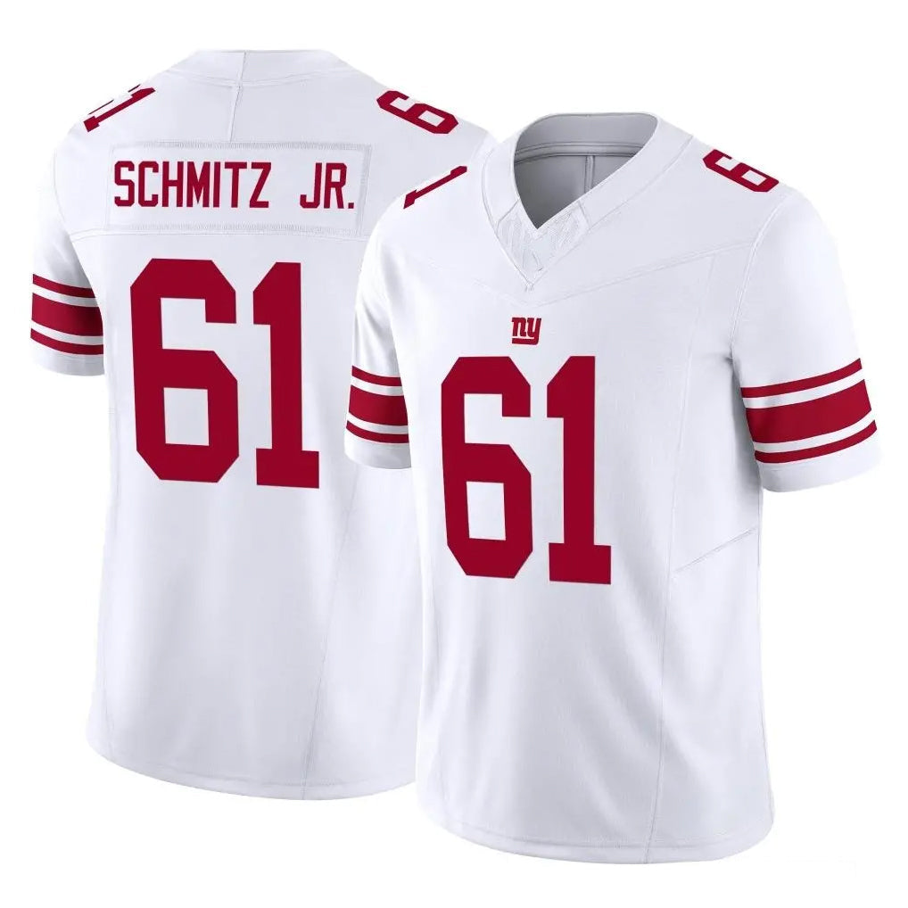 Punc NY.Giants #61 John Michael Schmitz Jr. Player White Limited Vapor F.U.S.E. Home Game Stitched Jerseys