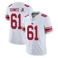 Punc NY.Giants #61 John Michael Schmitz Jr. Player White Limited Vapor Untouchable Home Game Stitched Jerseys
