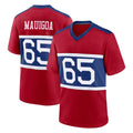 Punc NY.Giants #65 Francis Mauigoa Player Red Century Home Game Stitched Jerseys