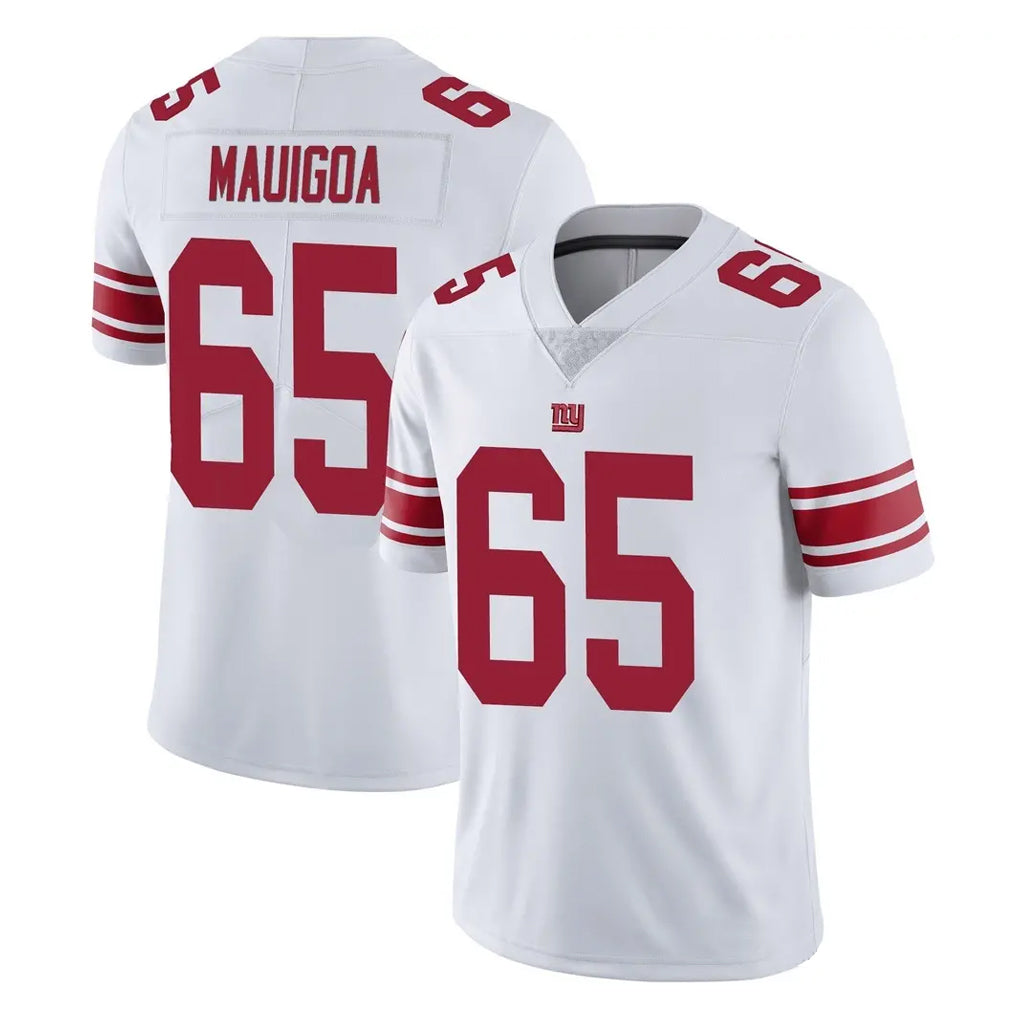 Punc NY.Giants #65 Francis Mauigoa Player White Limited Vapor Untouchable Home Game Stitched Jerseys